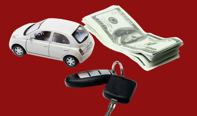 Car with Australian cash showing best price tips