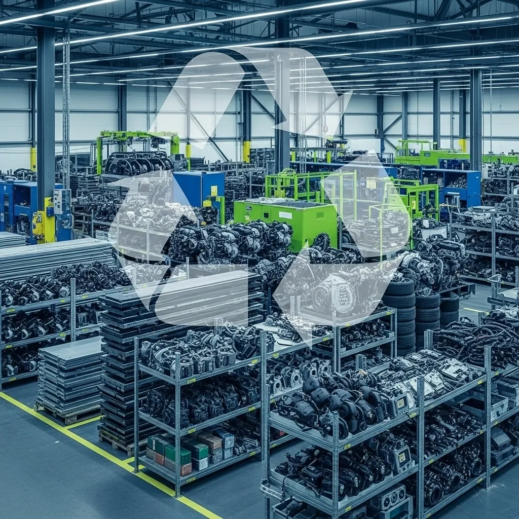 Eco-friendly auto wrecking and recycling process, symbolizing responsible disposal of cars for CASH for CARS in MANLY.