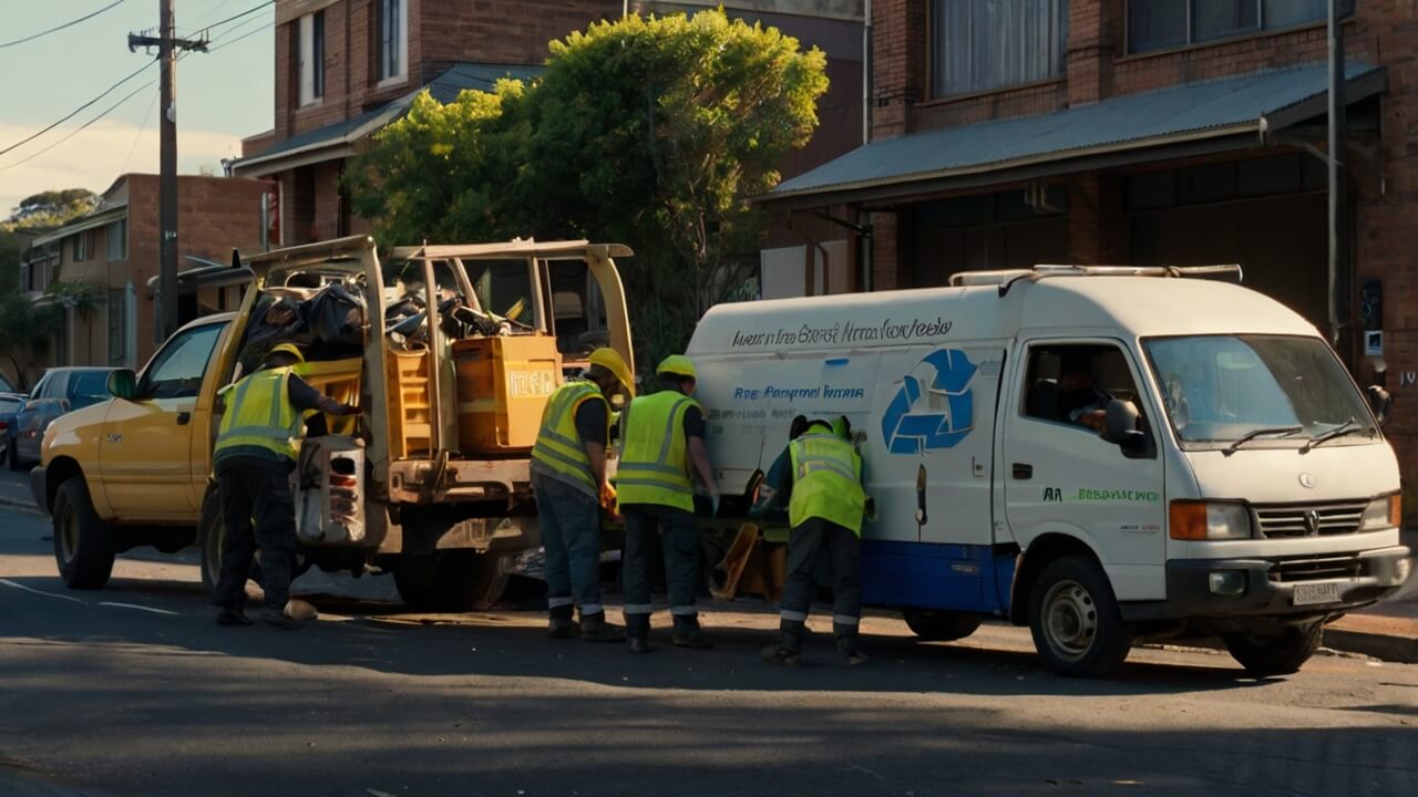 Eco-friendly scrap yard with organized car recycling