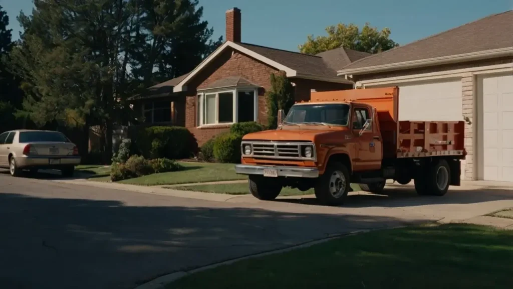 Car removal truck arriving to pick up an unwanted vehicle